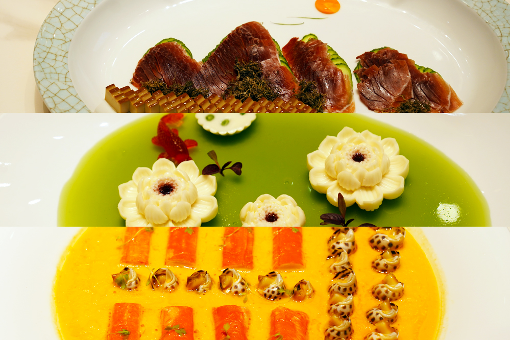 大觀樓長聯(lián)宴。從上至下依次為北走蜿蜒、九夏芙蓉、蟹嶼螺洲。供圖