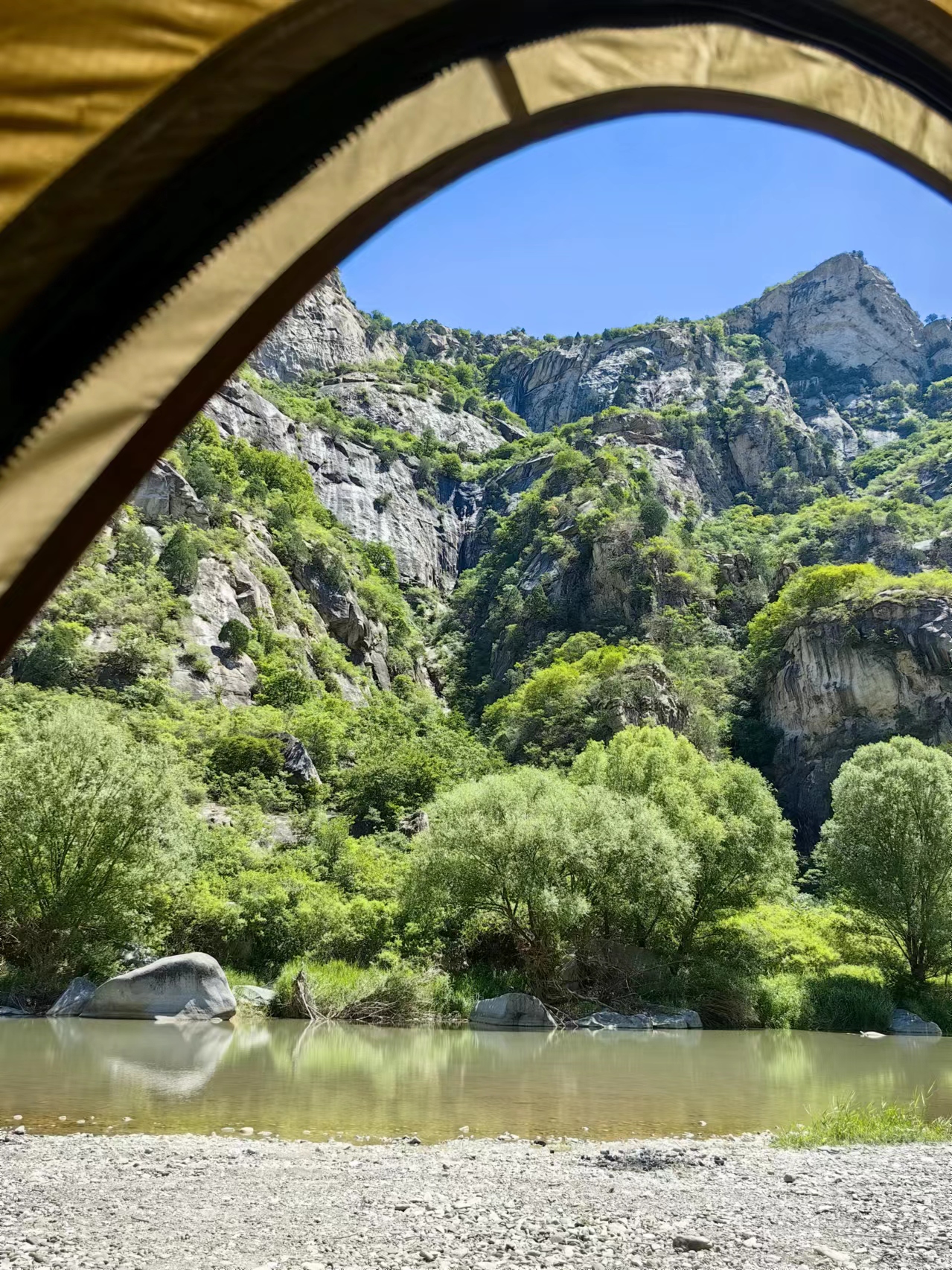 北京懷柔白河灣。受訪者供圖